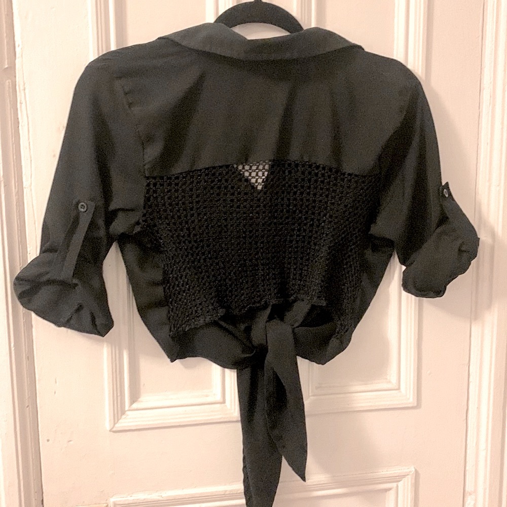 Netted back Long sleeve shirt